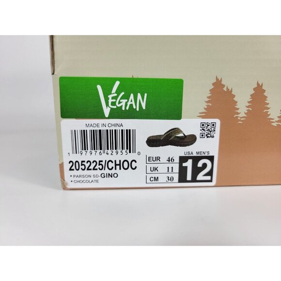 Skechers Parson SD Gino Relaxed Fit Flip Flop Sandals Mens Size 12 Brown 205225 - Picture 2 of 9